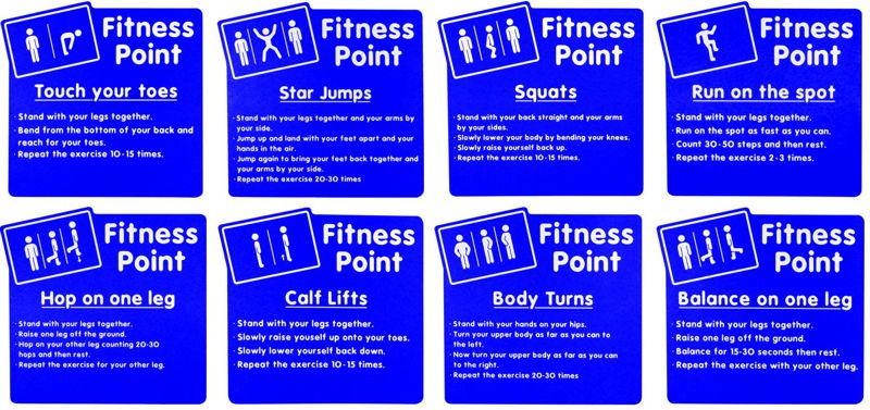 Fitness Point – Exercise Station Play Panels